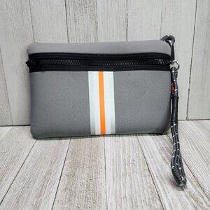 Haute Shore Max Paris Card Case Purse Wallet Neoprene Gray Zippered